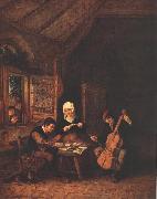 OSTADE, Adriaen Jansz. van Village Musicians  a oil painting